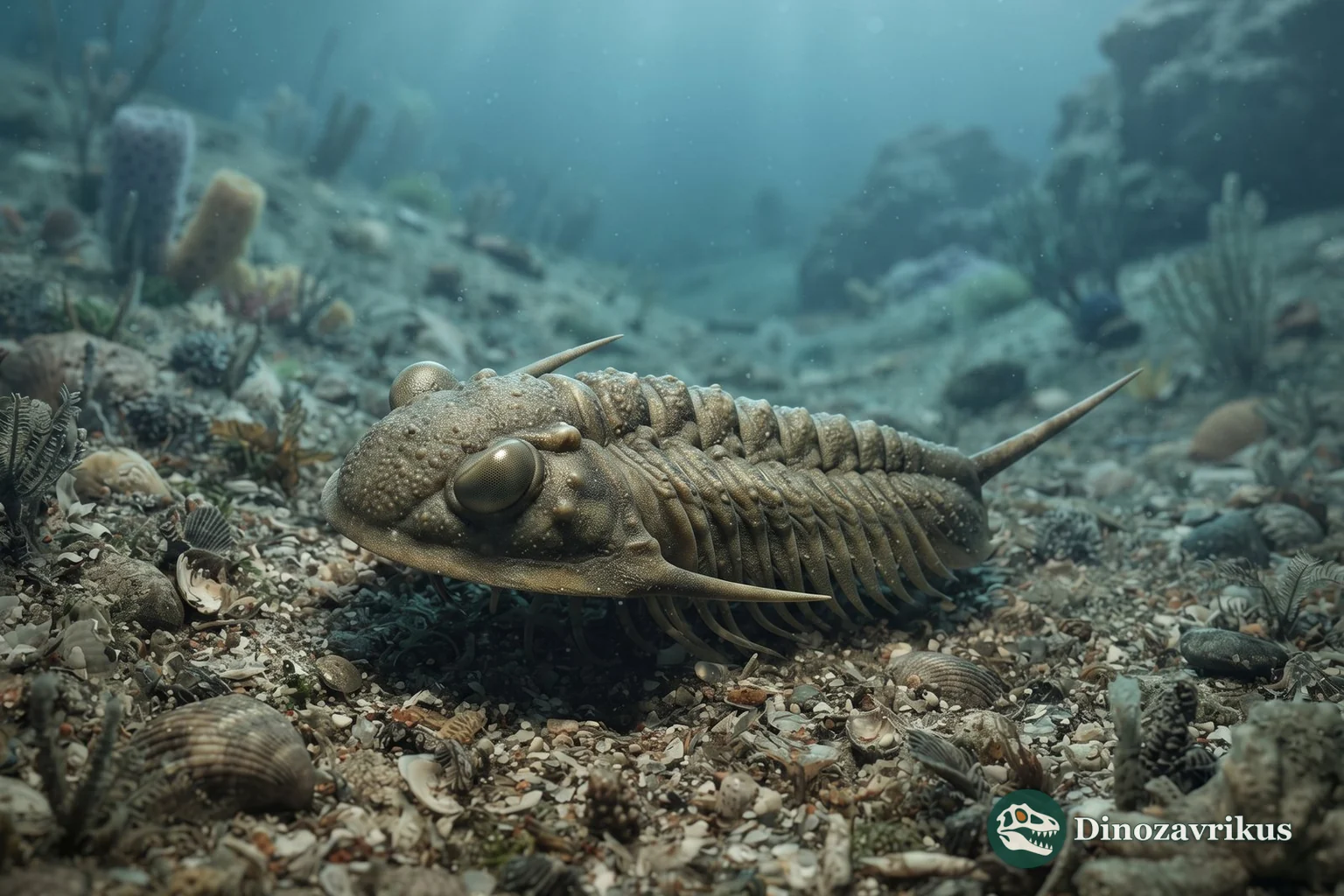 Reconstruction of Dalmanitina on an Ordovician seafloor