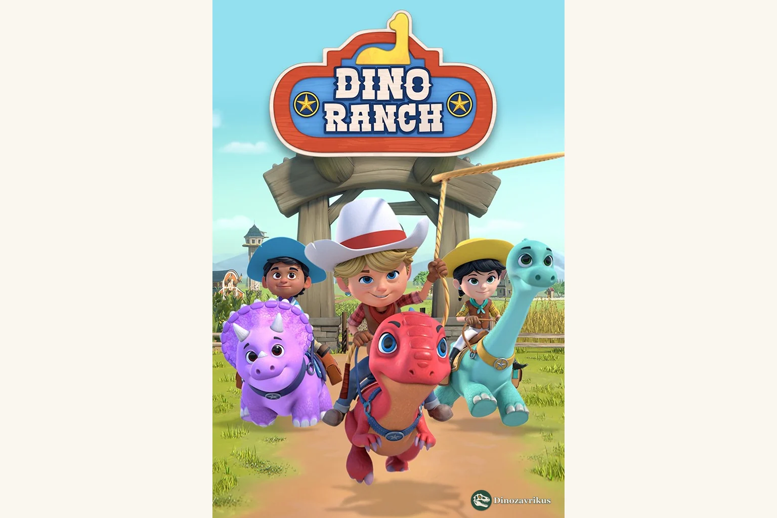Clean English cover artwork for the Dino Ranch television series
