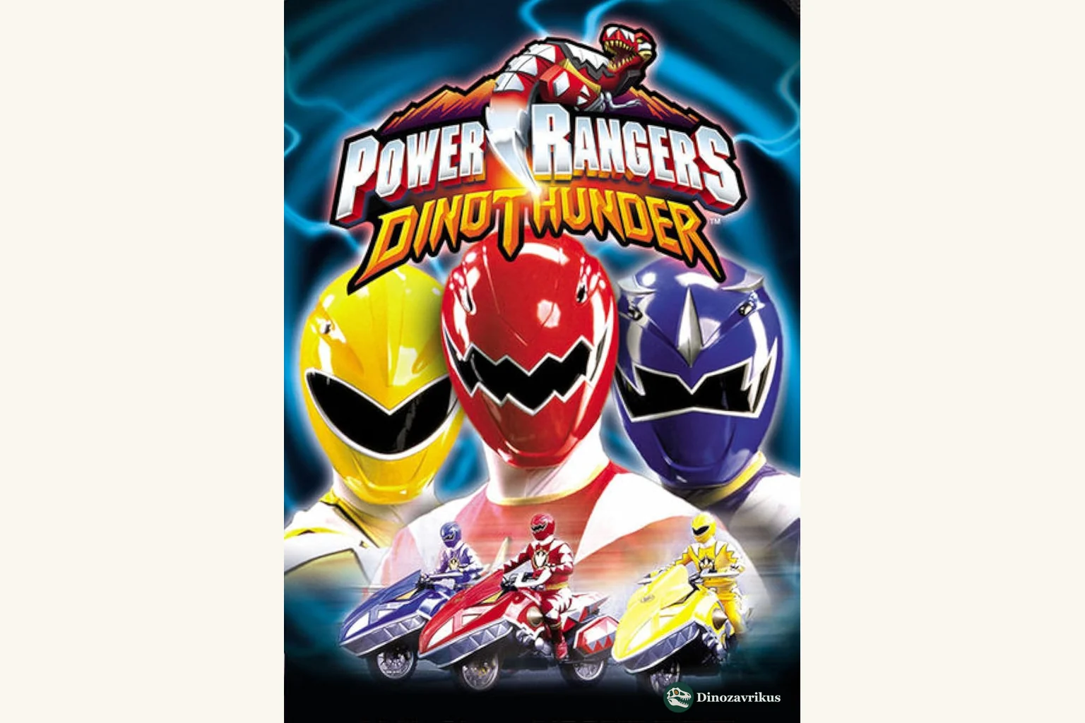 Clean English cover artwork for Power Rangers Dino Thunder