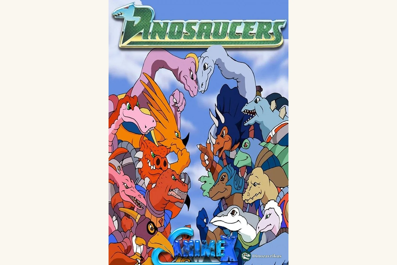 English cover artwork for the animated series Dinosaucers