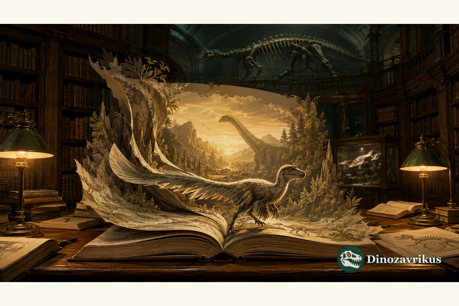 Illustrated cover for dinosaur books: 20 fiction and nonfiction picks