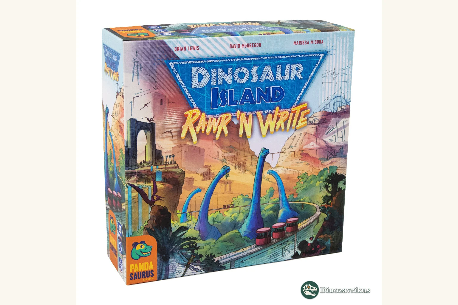 English box art for Dinosaur Island: Rawr 'n Write