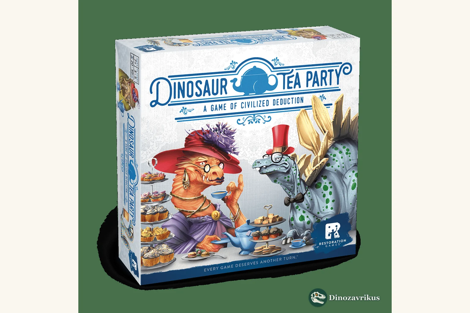 English cover artwork for Dinosaur Tea Party