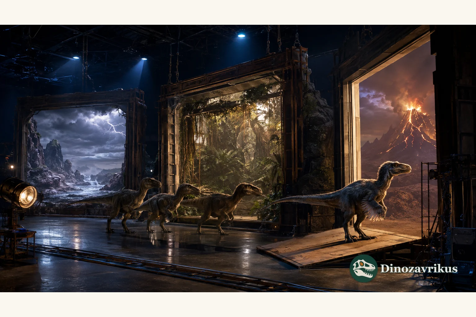Illustrated cover for the dinosaur tv series: 20 stories across time collection