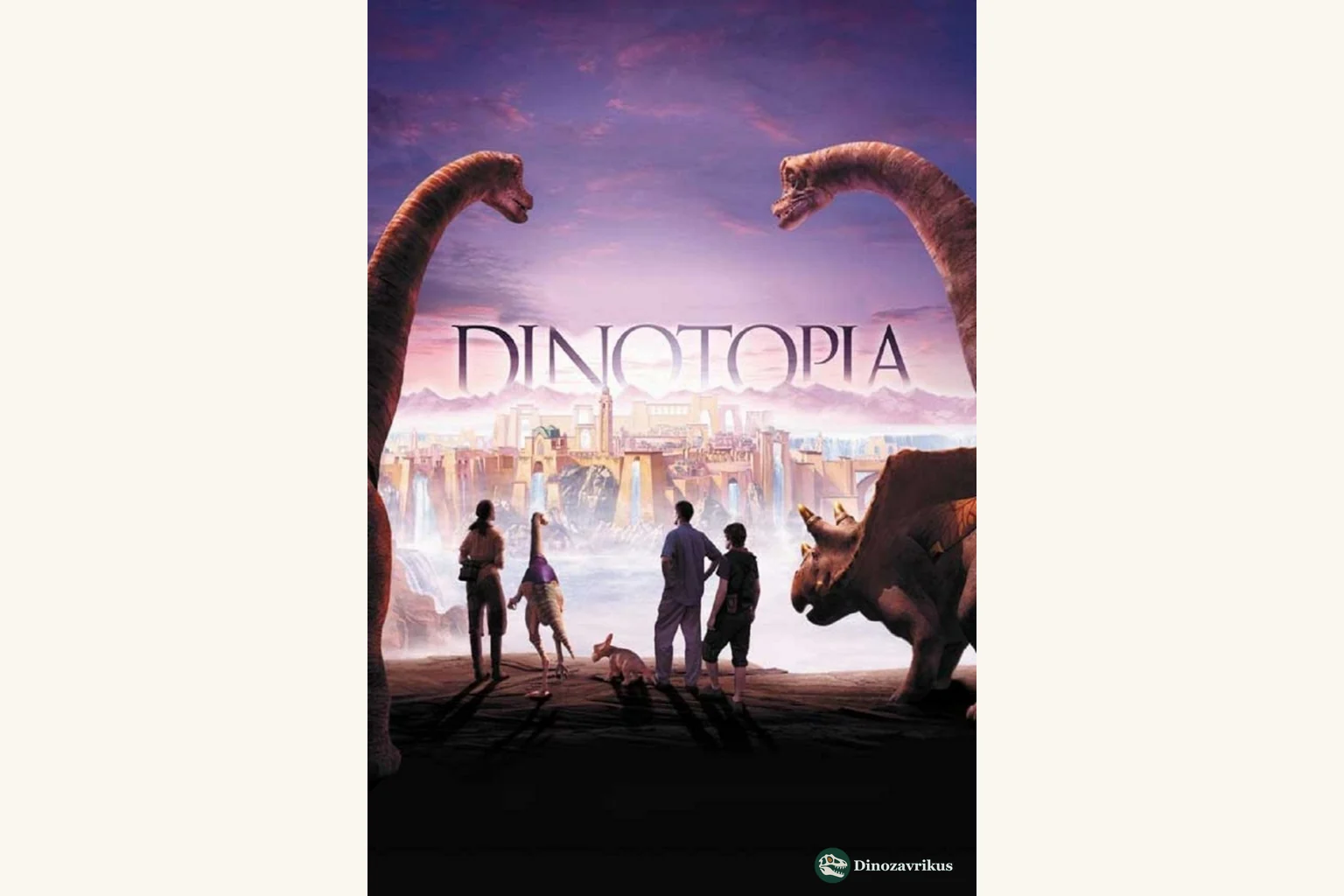 Clean English cover artwork for the 2002 Dinotopia miniseries