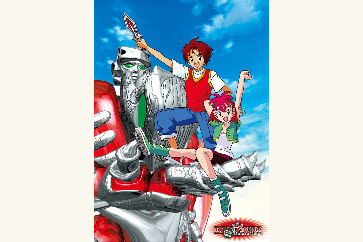 English-language poster artwork for the DinoZaurs anime series