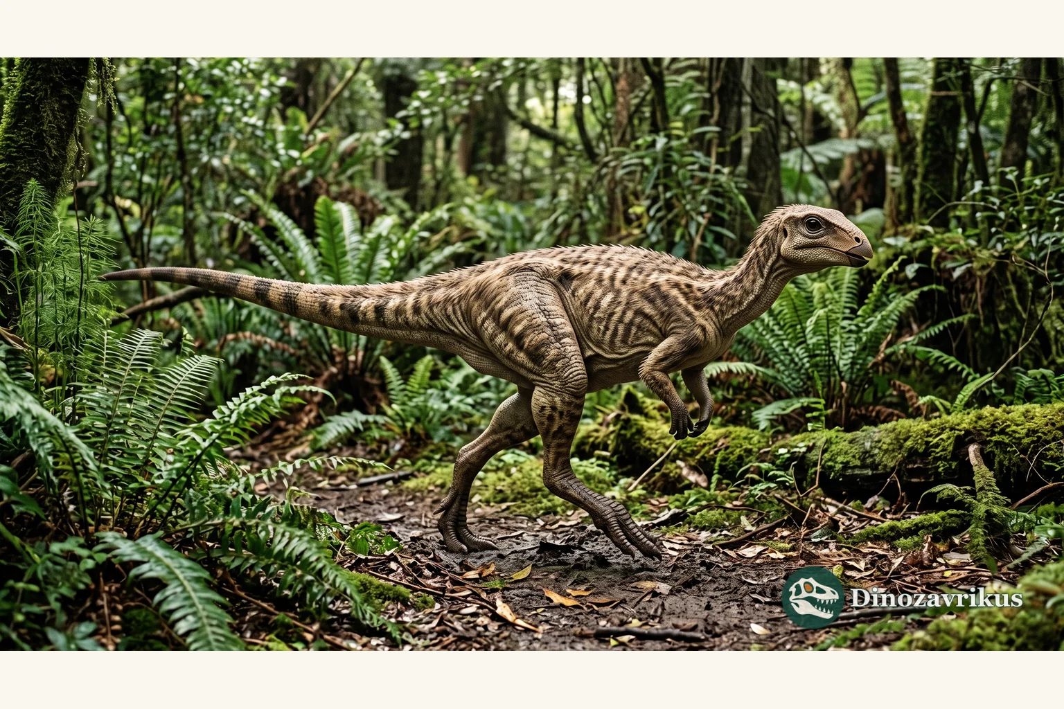 Dryosaurus reconstructed in a Late Jurassic woodland clearing