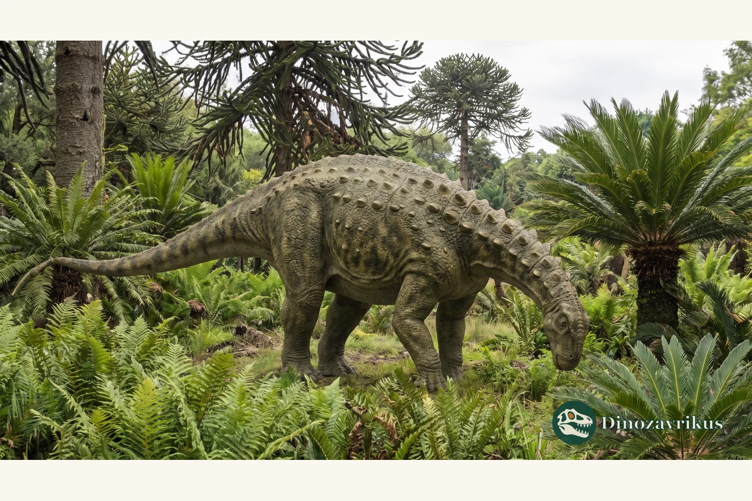 Illustrative reconstruction of Magyarosaurus, a small-bodied titanosaur from Late Cretaceous Europe