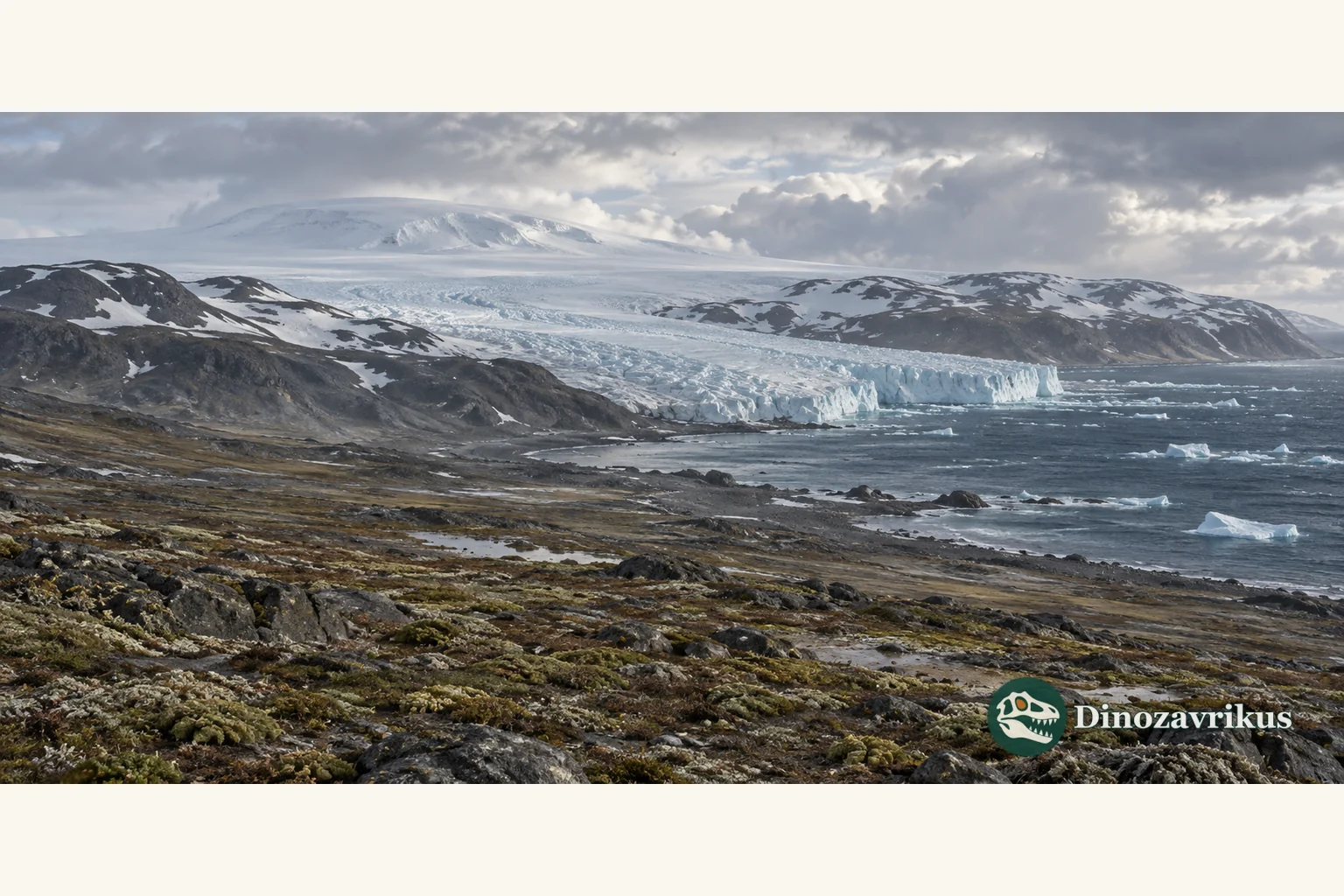 An illustrative Antarctic coastline with an expanding ice sheet near the Eocene–Oligocene transition