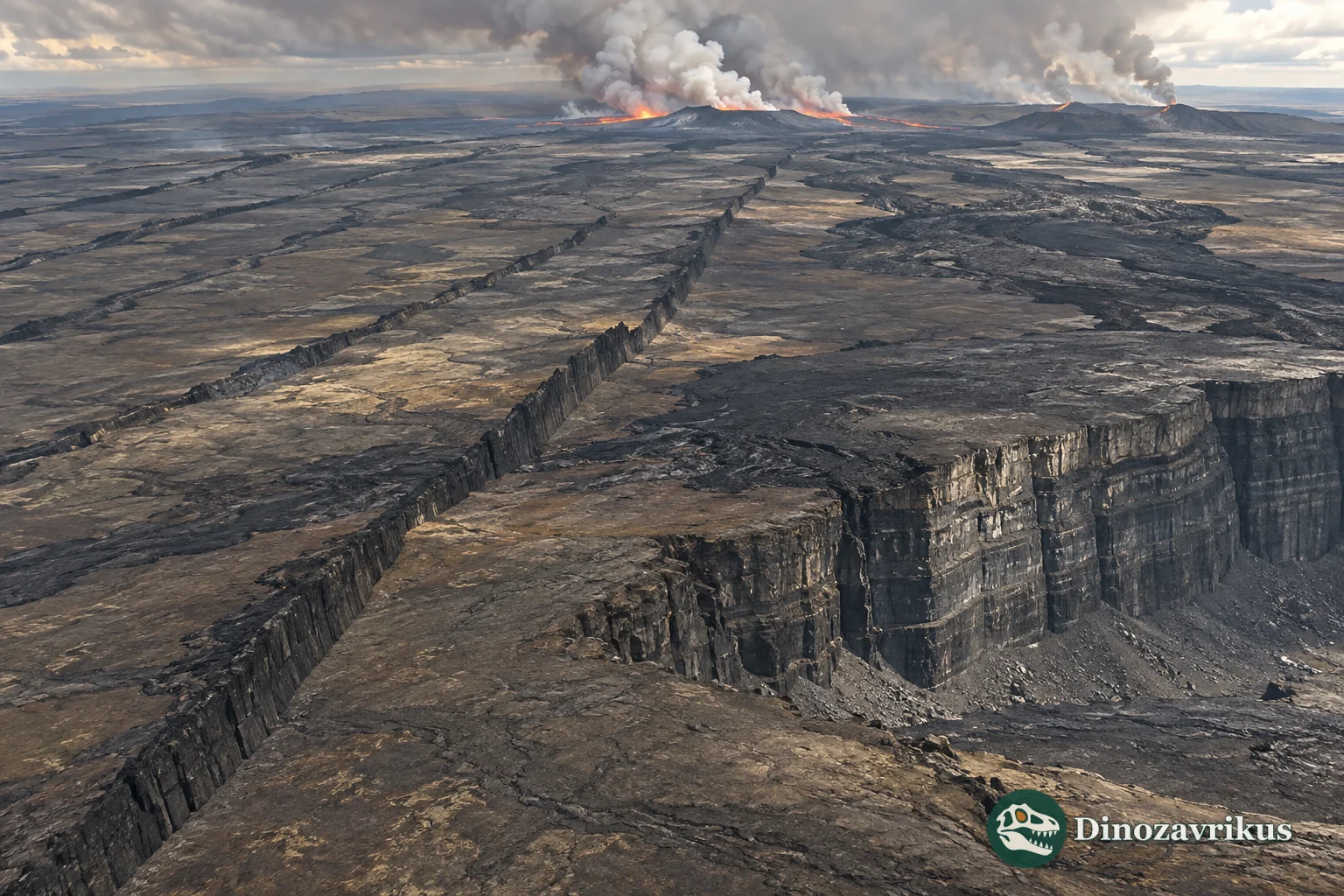 Basaltic dykes and fissure eruptions during the Mackenzie magmatic event