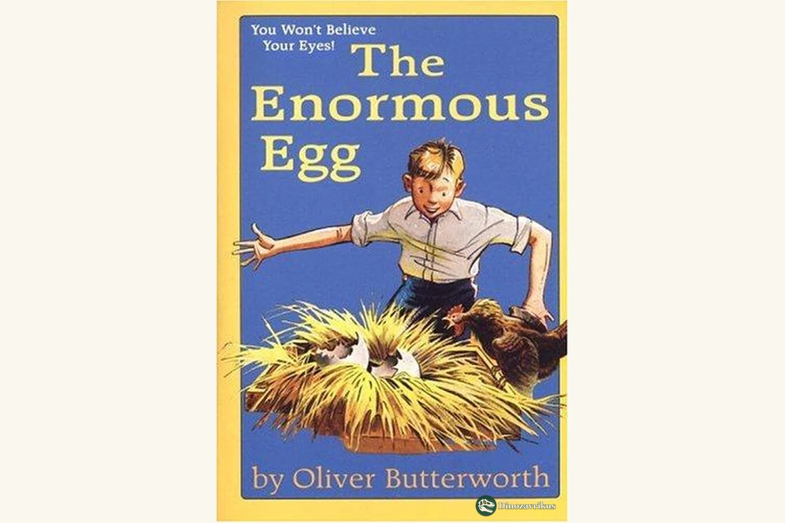 English cover art for Oliver Butterworth's children's book The Enormous Egg