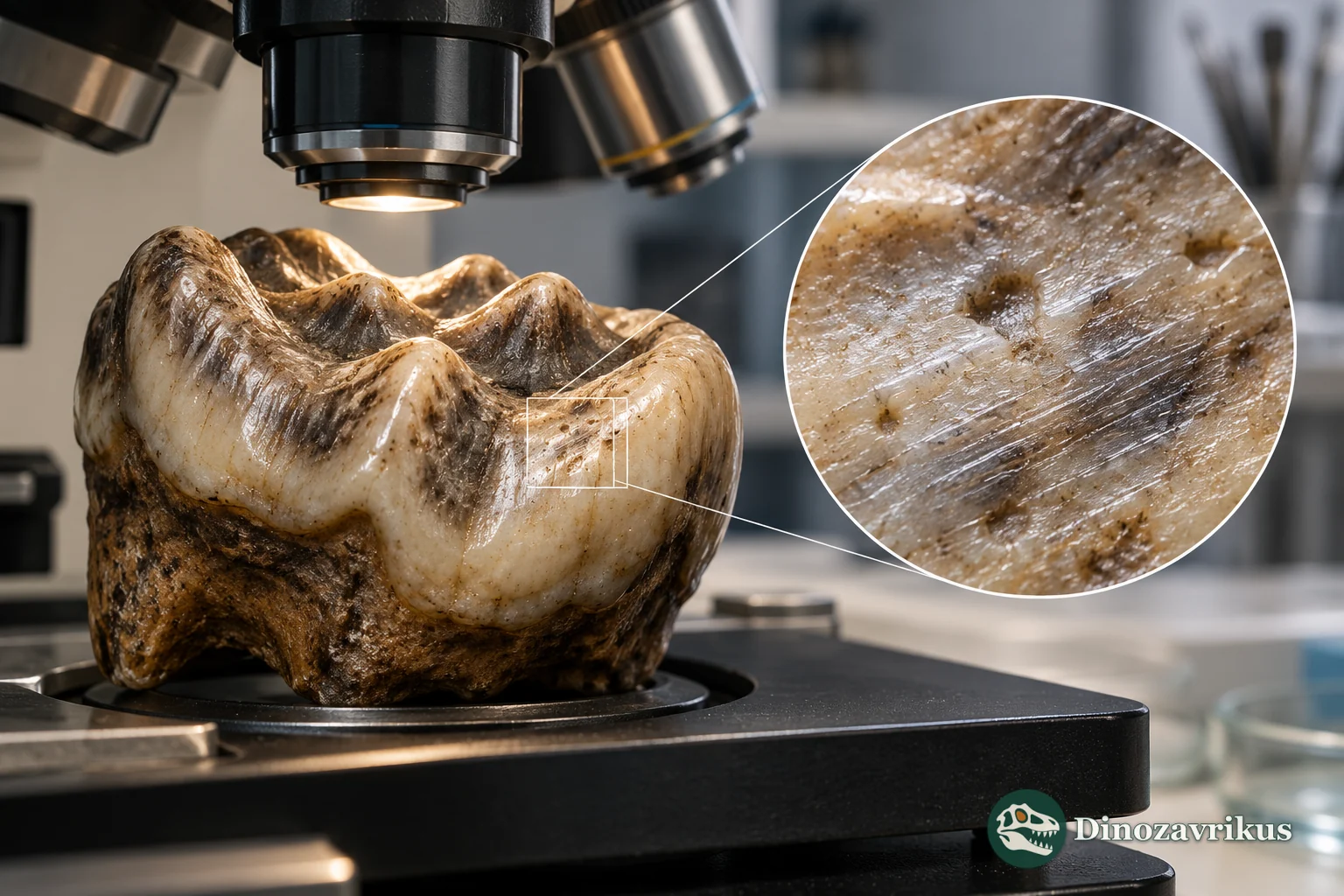 Educational reconstruction of entelodont teeth and microscopic wear analysis