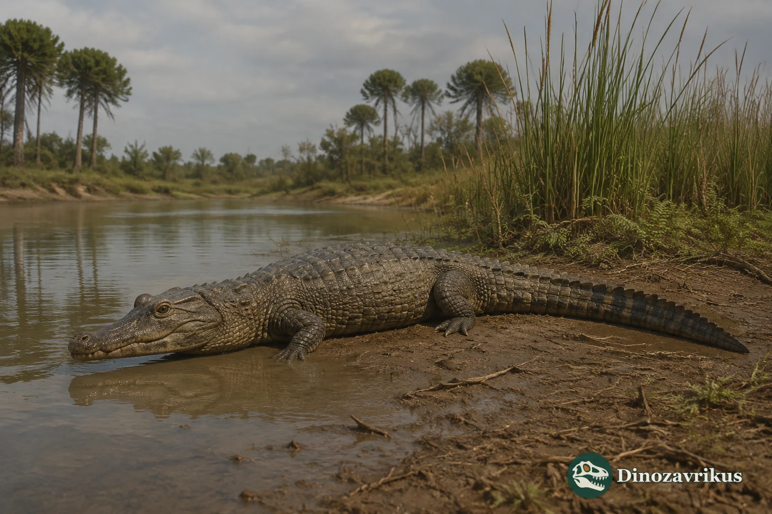 Eocaiman cavernensis at an Eocene Patagonian wetland