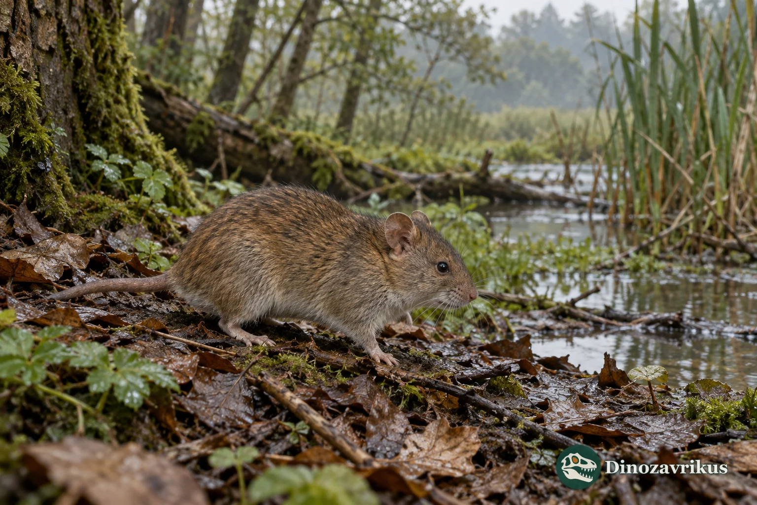 Reconstruction of Eumyarion in a damp Miocene woodland