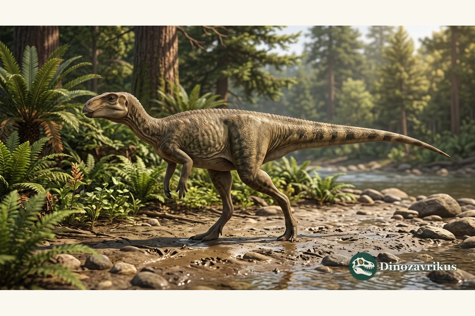 Illustrative reconstruction of Fona in an Cenomanian floodplain in Utah
