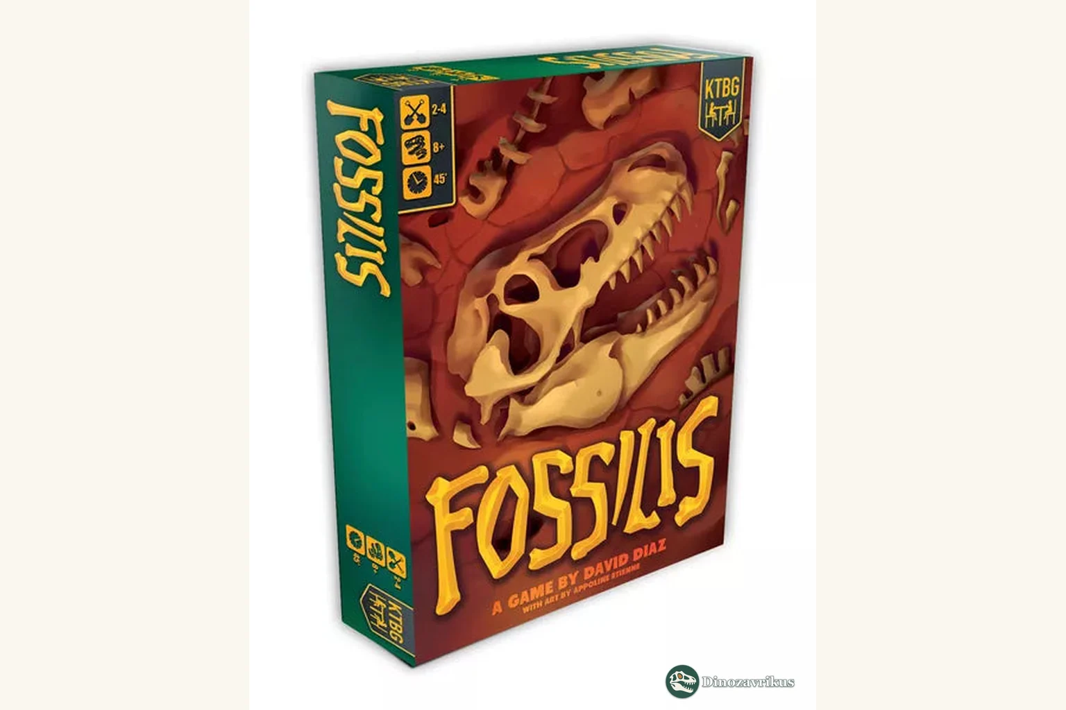 English-language cover artwork for Fossilis