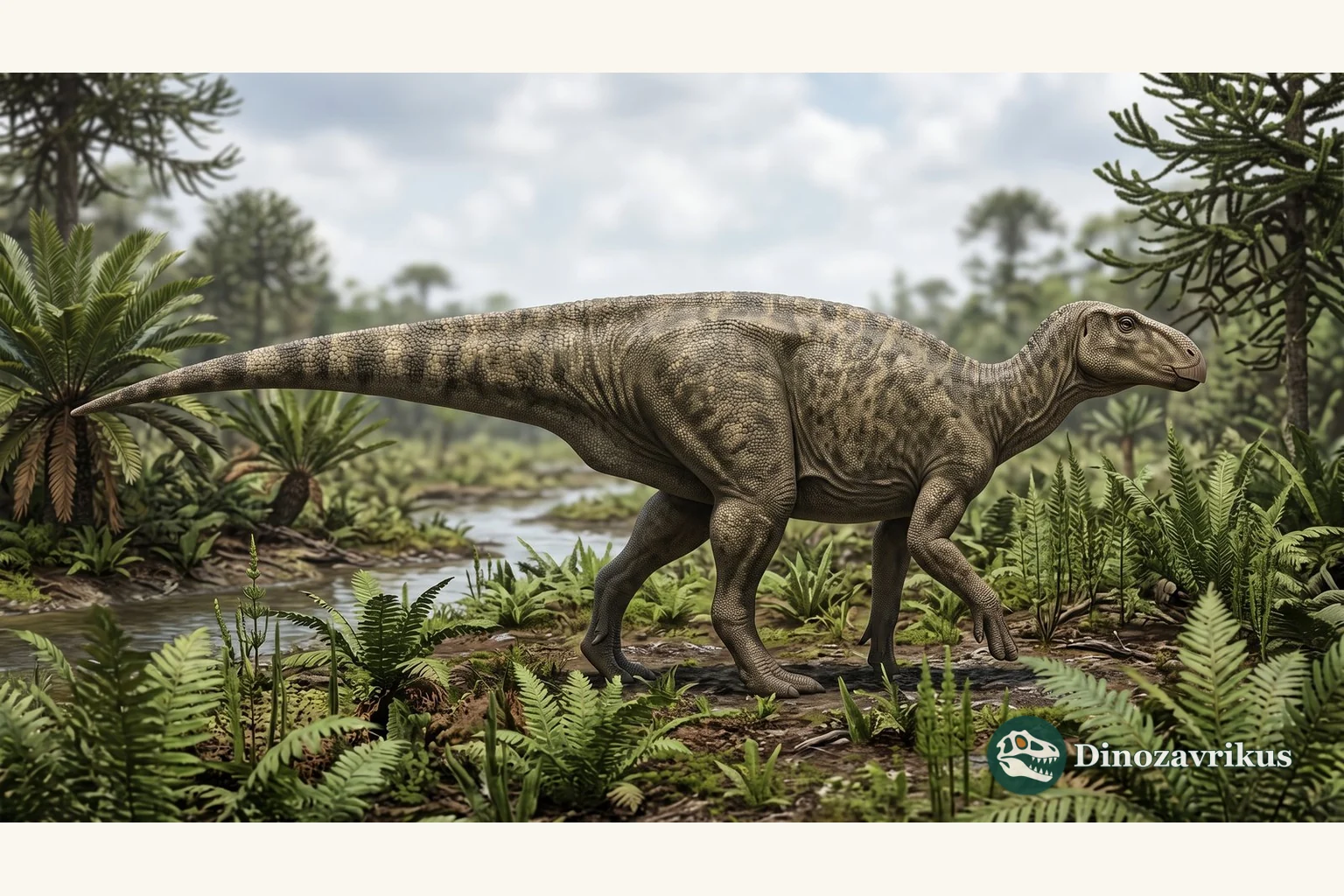 Illustrative reconstruction of Fostoria, an iguanodont from Cretaceous Australia