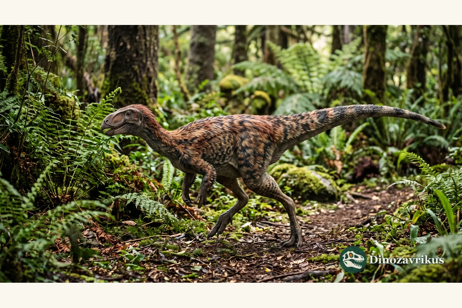 Illustrative reconstruction of Gasparinisaura in Late Cretaceous Patagonia