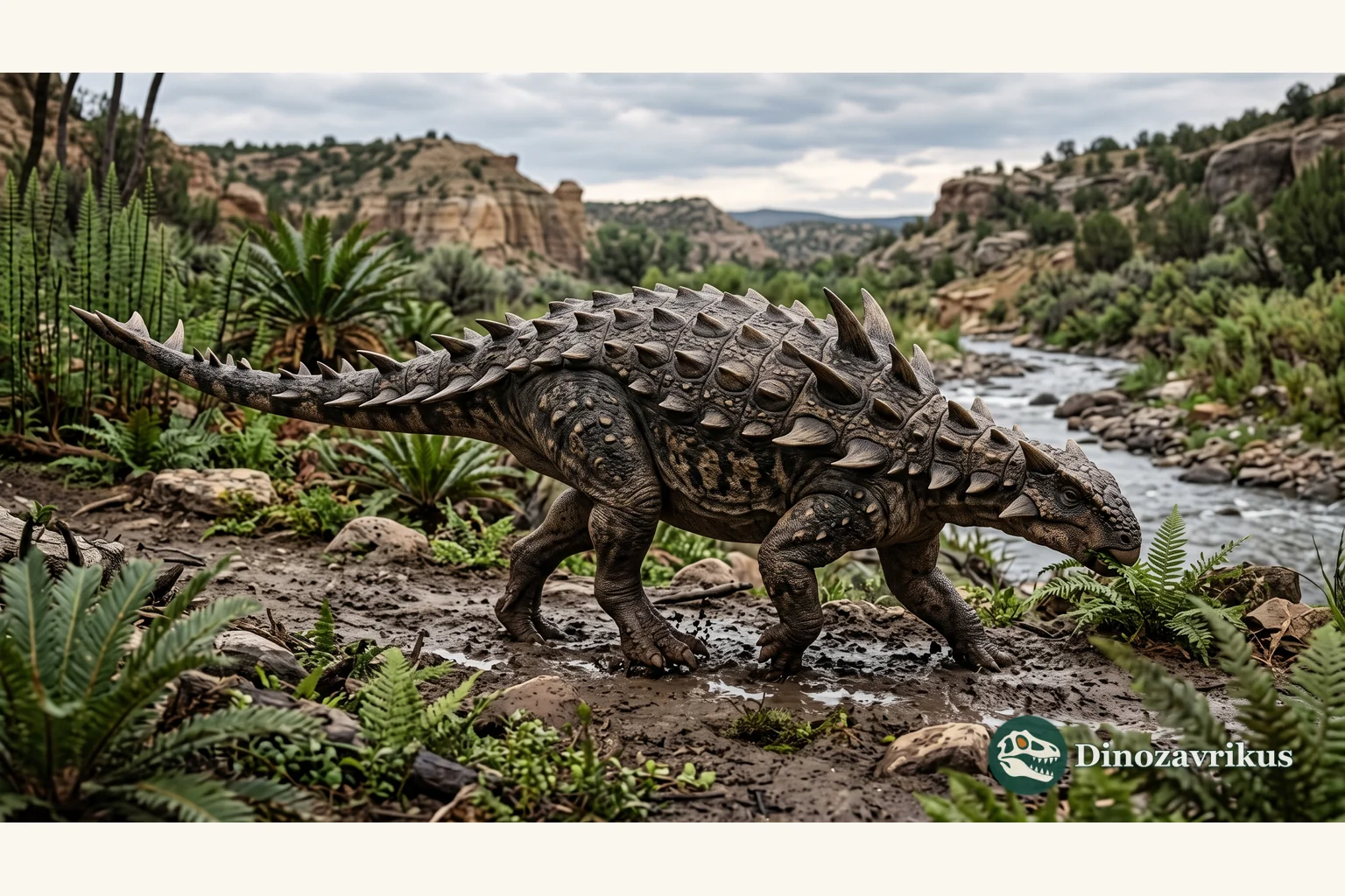 Gastonia reconstructed with a broad pelvic shield and lateral spikes