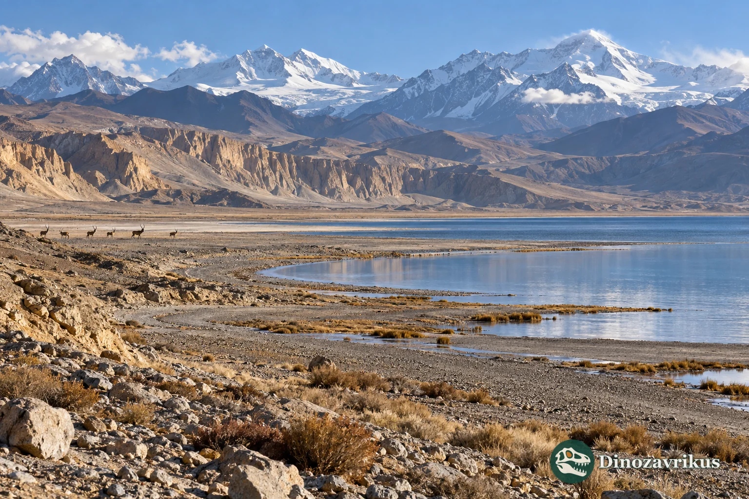 Interpretive Pliocene lake basin on the Tibetan Plateau