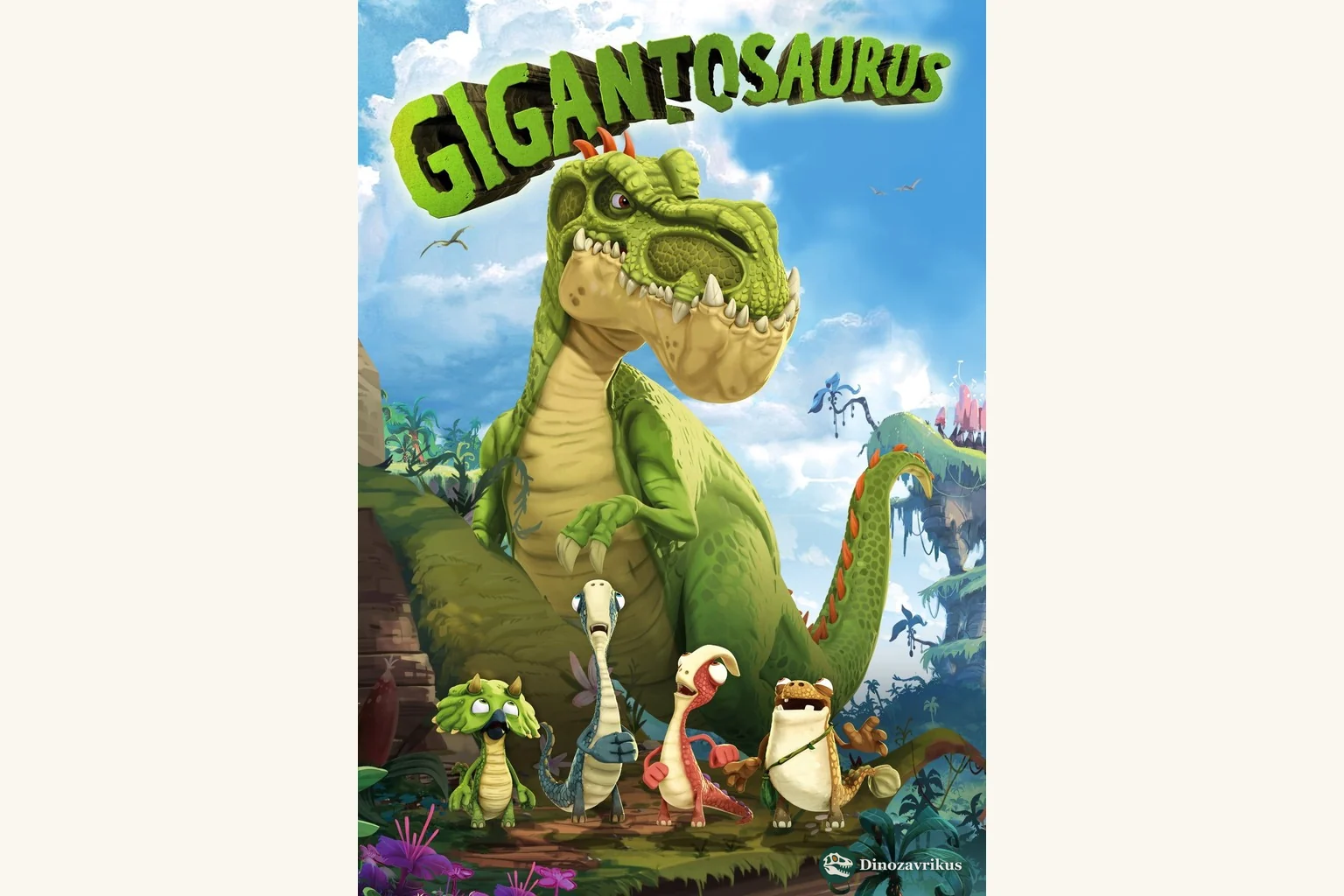 English poster art for the children's animated series Gigantosaurus