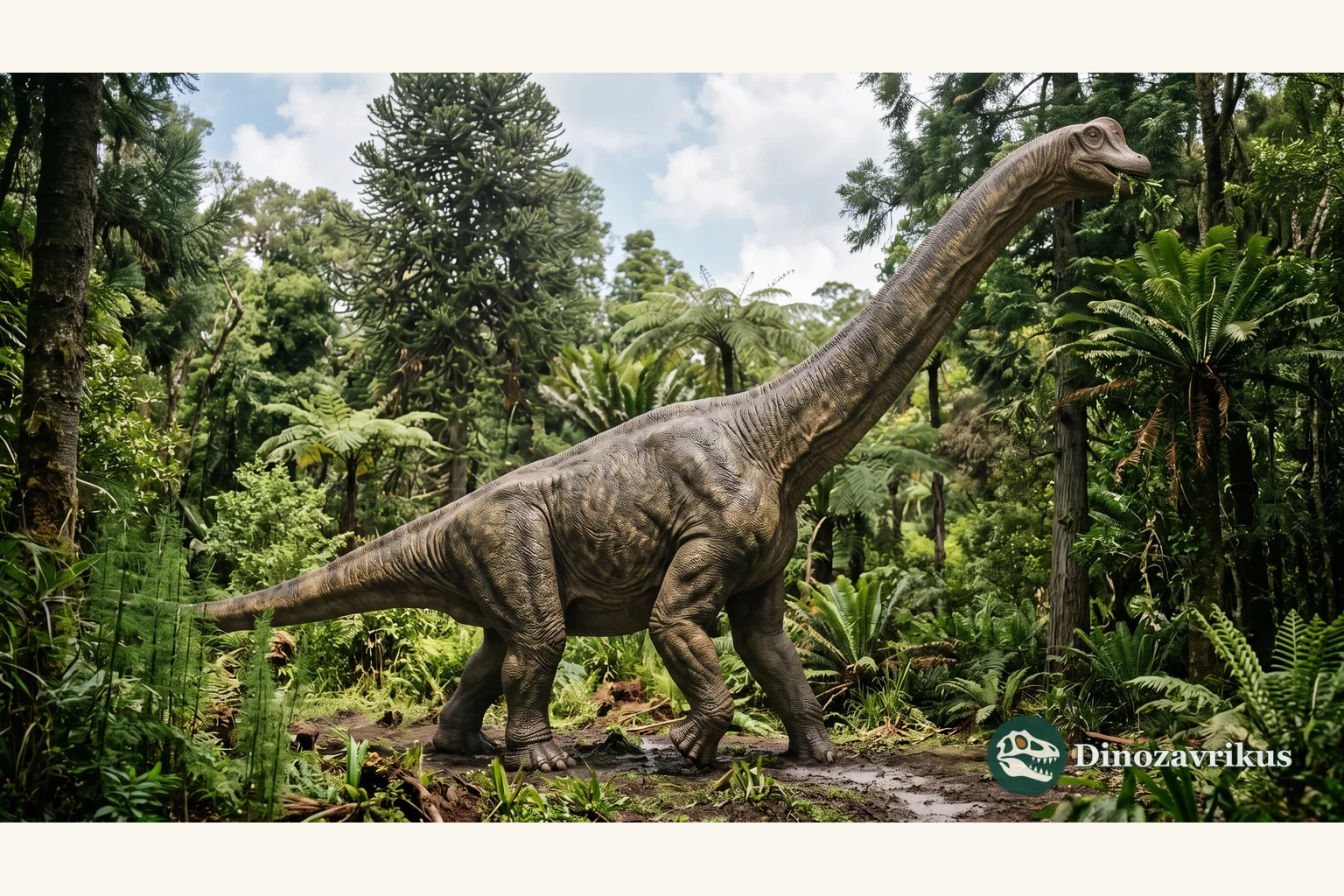 Giraffatitan reconstructed in a Late Jurassic Tendaguru forest