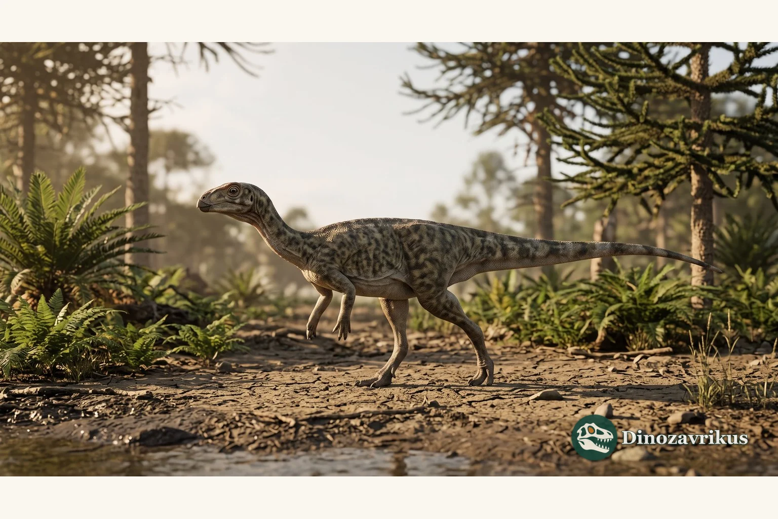 Illustrative reconstruction associated with the disputed Jurassic dinosaur name Gongbusaurus