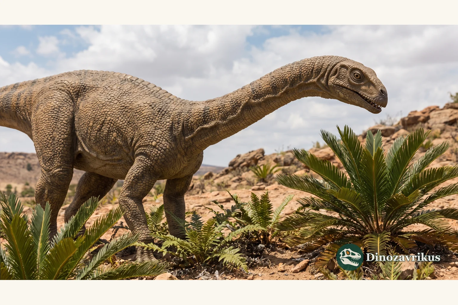 Juvenile and adult Massospondylus reconstructed in a Jurassic landscape
