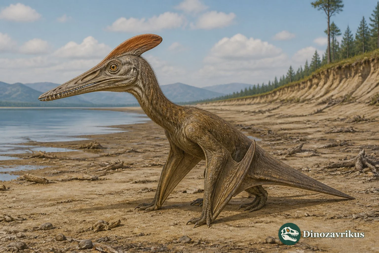 Hamipterus reconstructed on an Early Cretaceous shoreline in Xinjiang