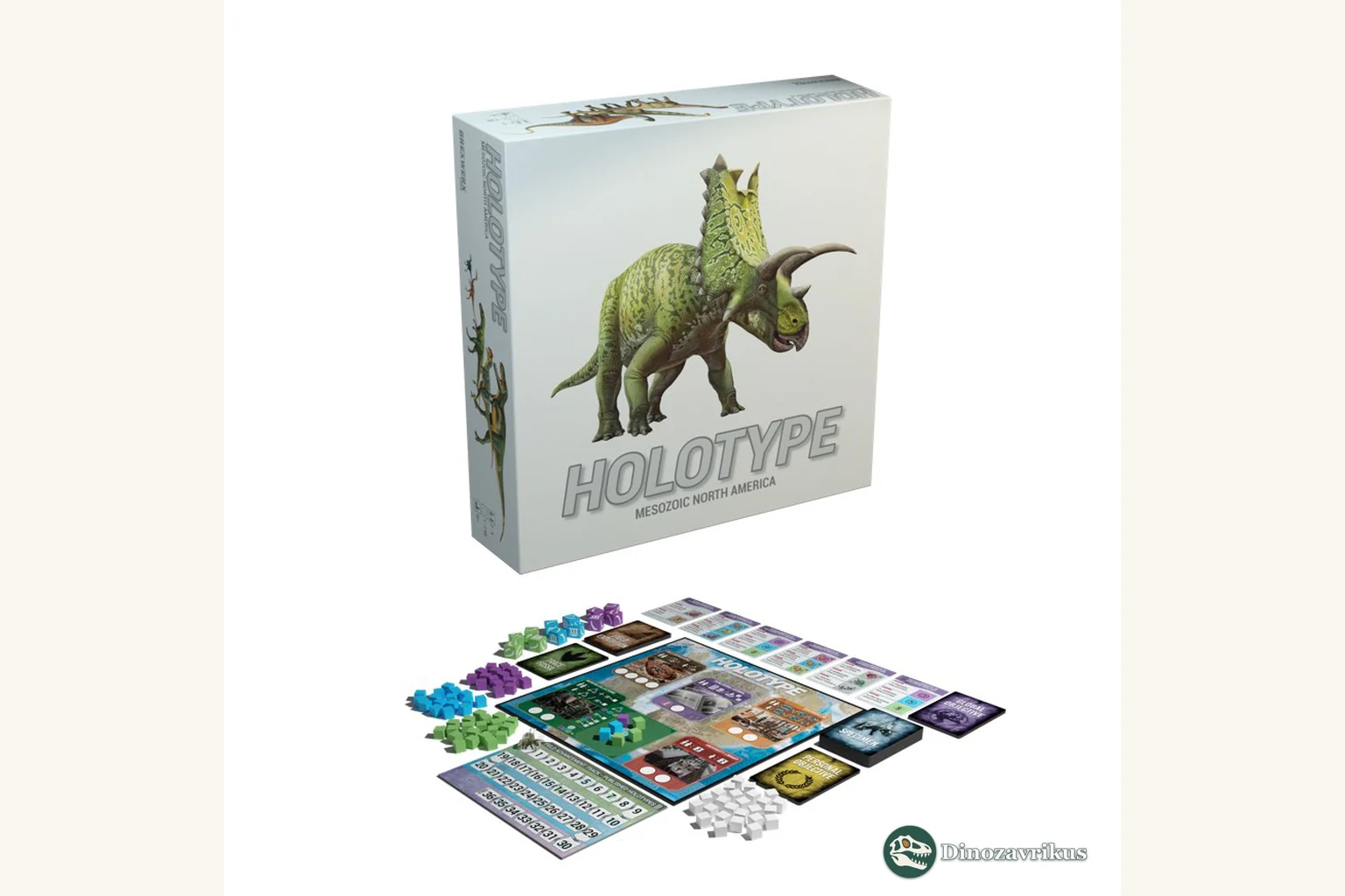 English cover artwork for Holotype: Mesozoic North America (2023)