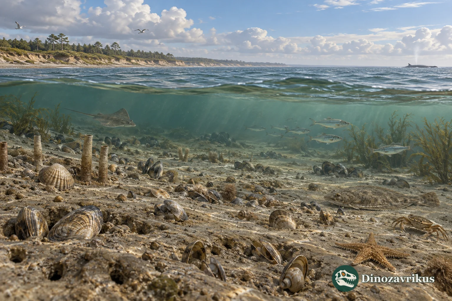 Imagined Miocene North European seafloor