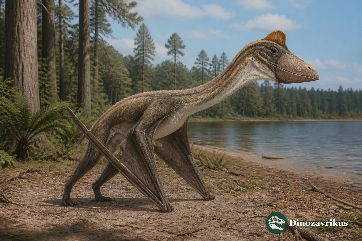 Reconstruction of Huaxiapterus, a crest-bearing tapejarid pterosaur