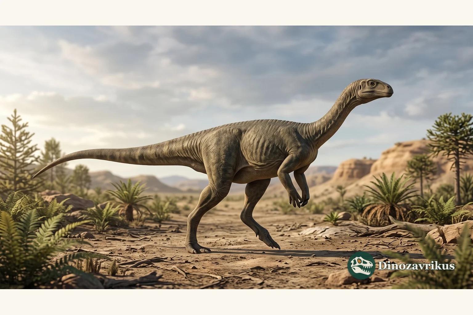 Illustrative reconstruction of Ignavusaurus in an Early Jurassic landscape of southern Africa