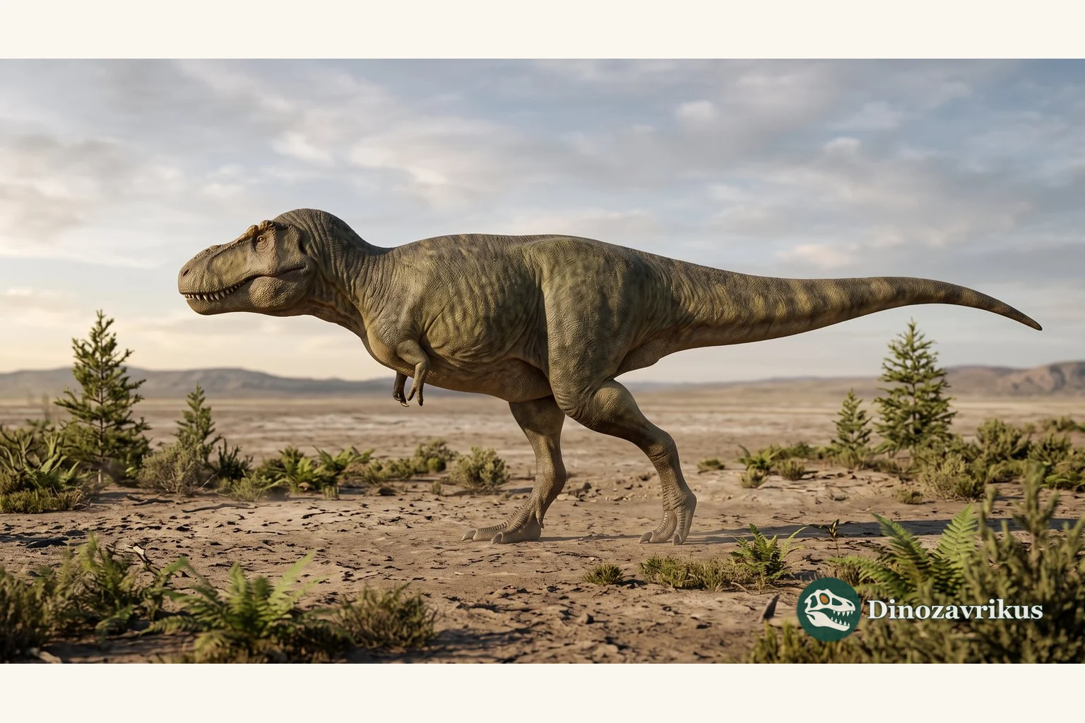 Illustrative reconstruction of a titanosaur in Late Cretaceous Pakistan