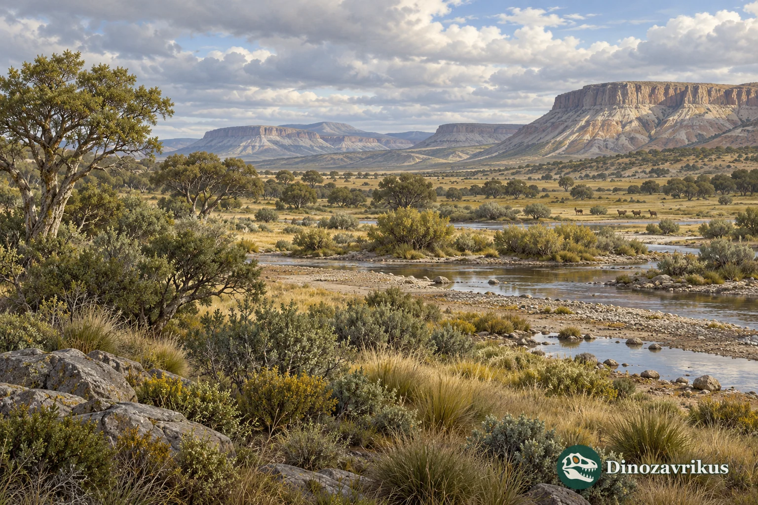 Generalized reconstruction of forest patches and open ground in Miocene Patagonia