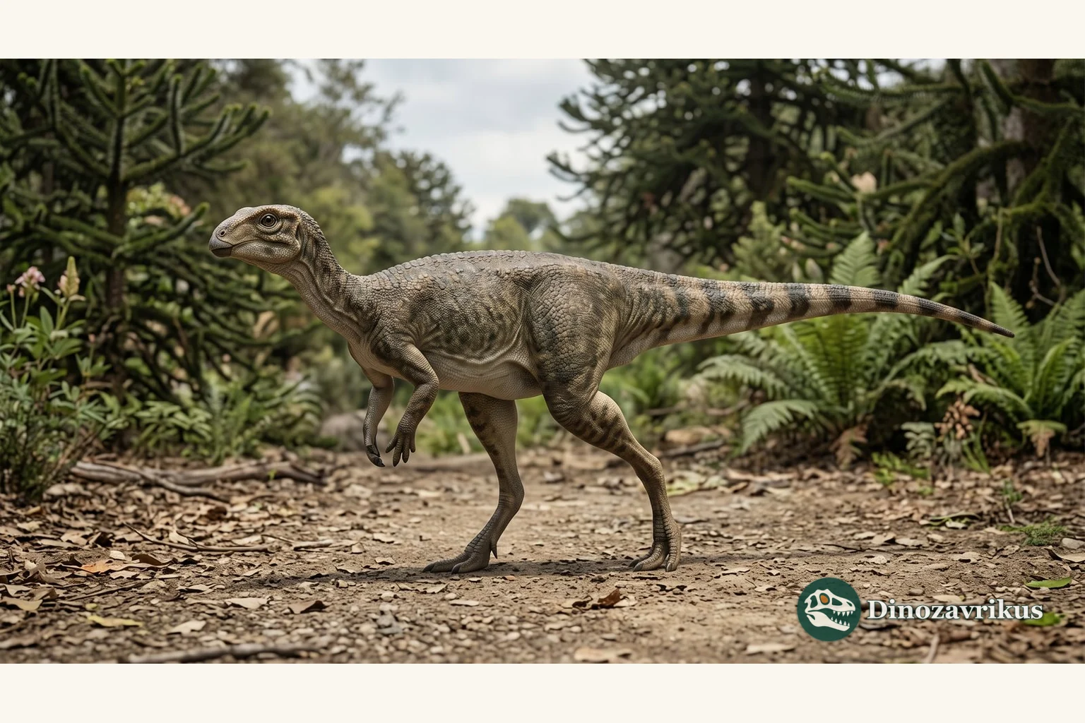 Illustrative reconstruction of Isasicursor in the Late Cretaceous of Patagonia