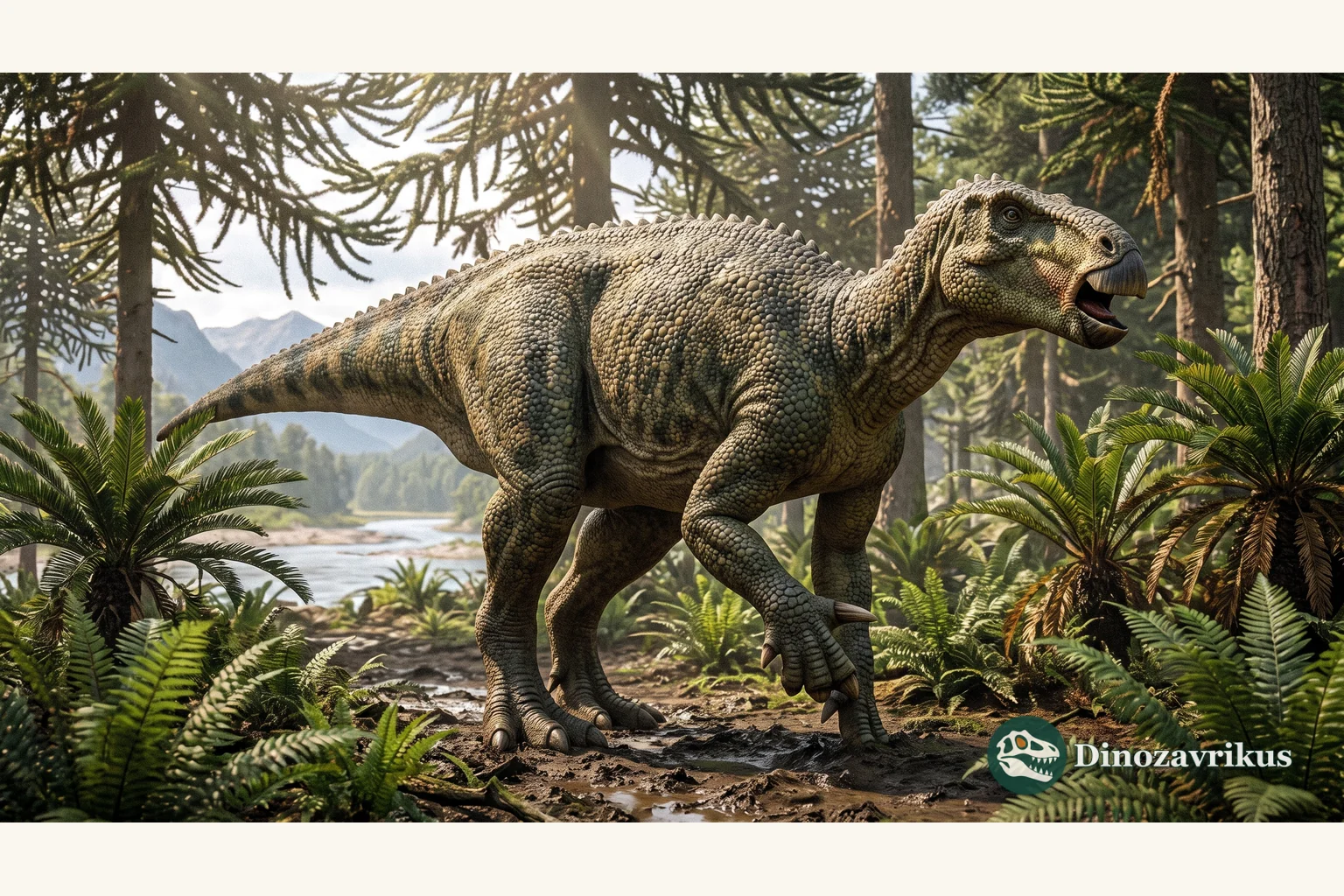 Isisaurus reconstructed in a Late Cretaceous Indian landscape