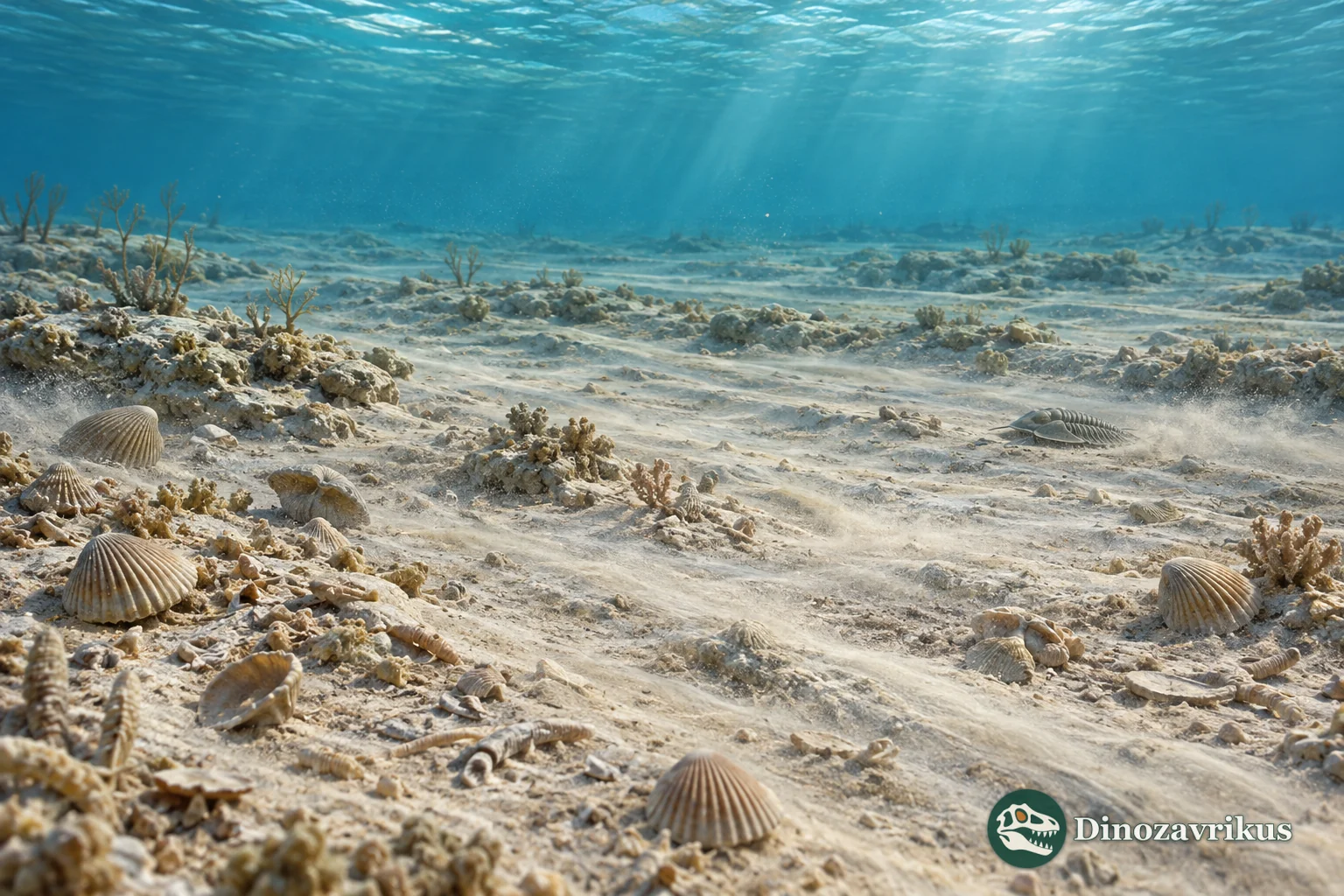 Interpretive shallow subtidal carbonate shelf with storm-driven currents