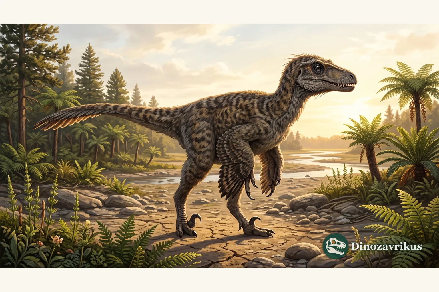 Comparative feathered reconstruction of Itemirus in Cretaceous Uzbekistan