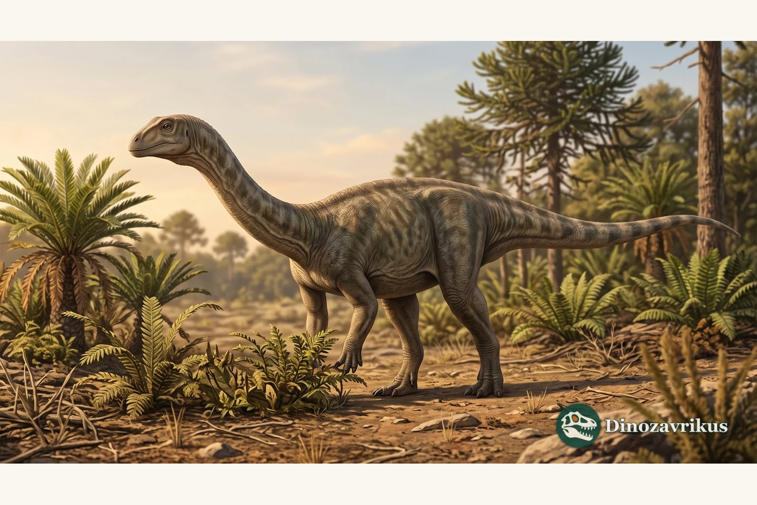 Jaklapallisaurus asymmetricus reconstructed in a Late Triassic Indian landscape