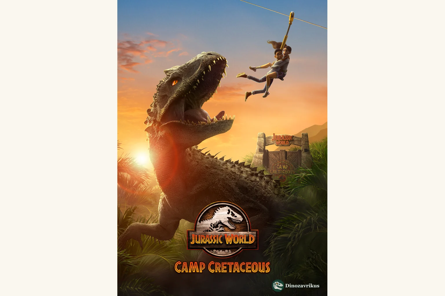 English poster art for Jurassic World Camp Cretaceous