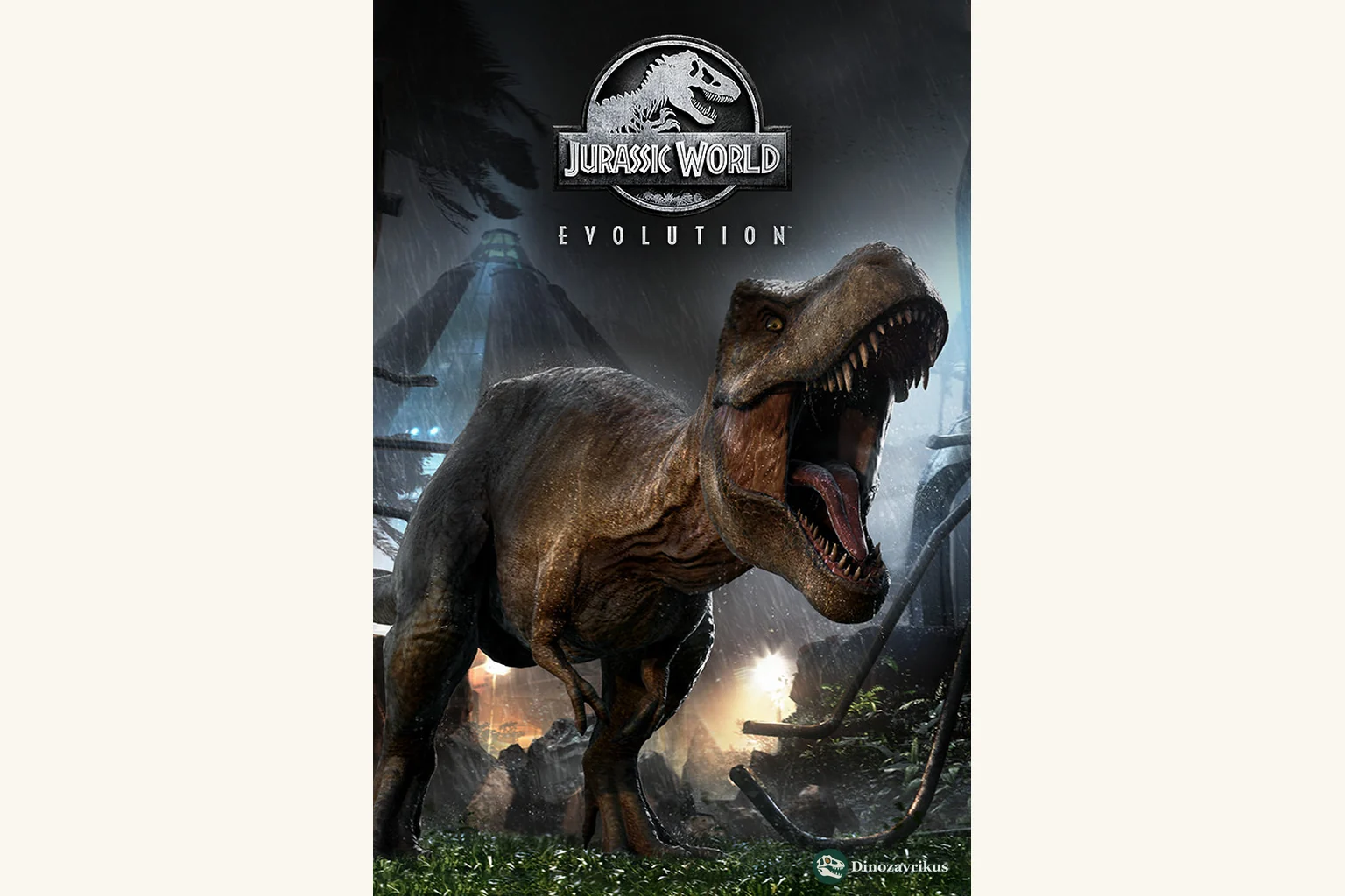 English-language artwork for Jurassic World Evolution