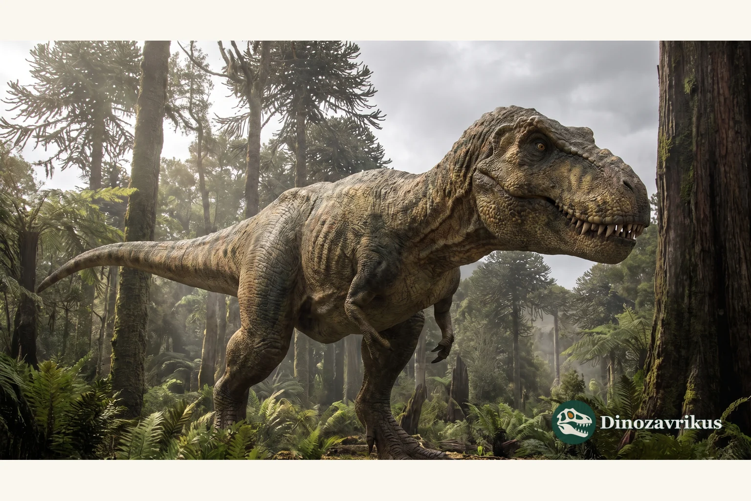 Illustrative reconstruction of Khaan mckennai in the Late Cretaceous of Mongolia