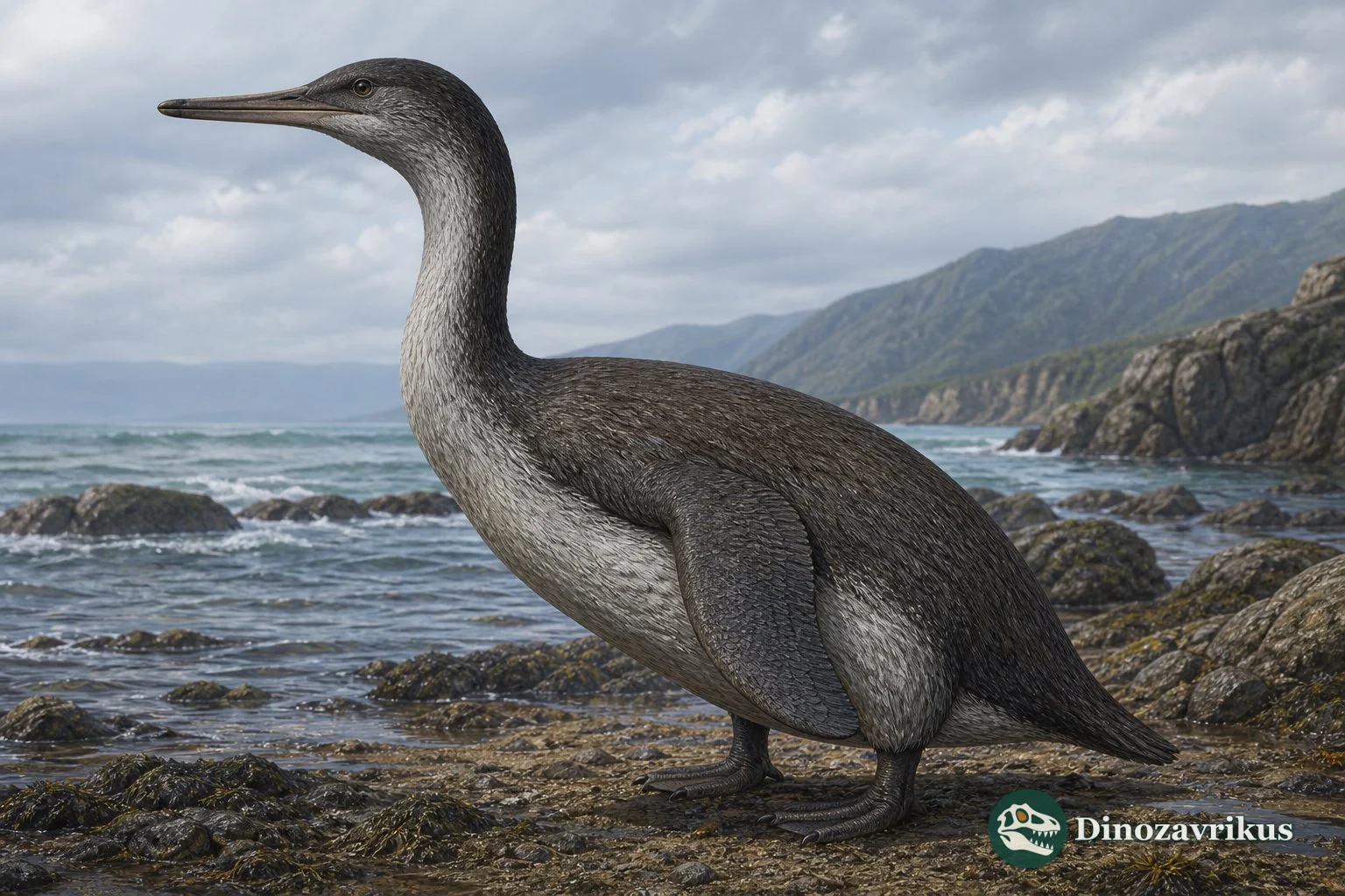 A plotopterid seabird reconstructed diving off the Oligocene coast of Washington