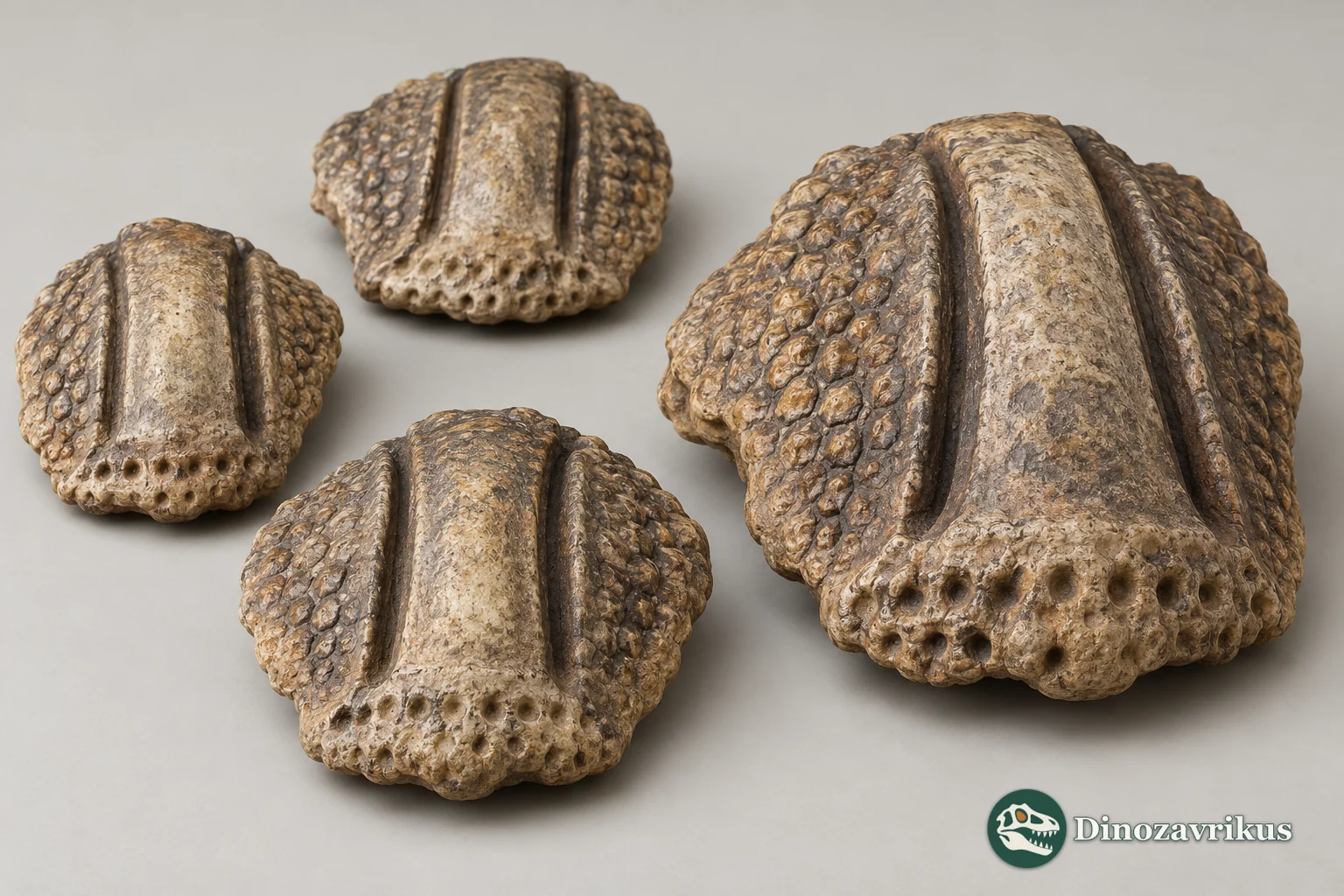 Conceptual fixed and mobile pampathere osteoderms
