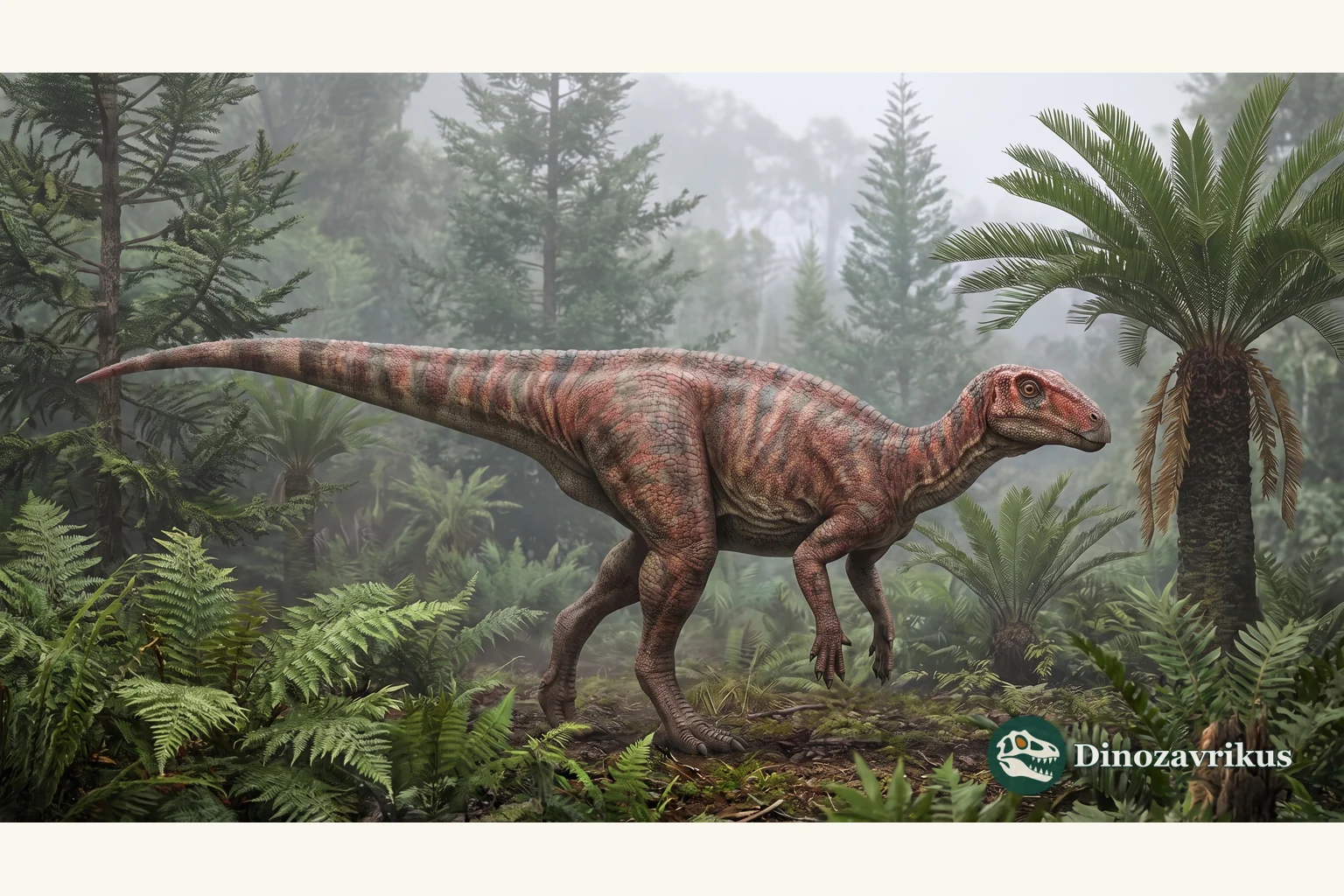 Scientific reconstruction of Leaellynasaura in a polar forest of Early Cretaceous Victoria