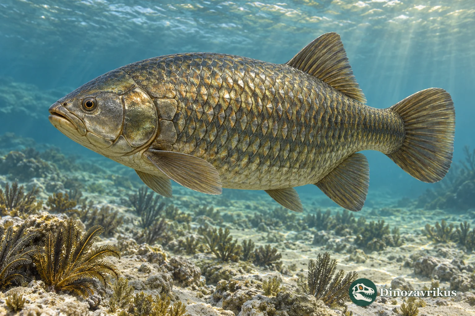 Natural-history reconstruction of Lepidotes with rhomboid ganoid scales in an Early Jurassic lagoon