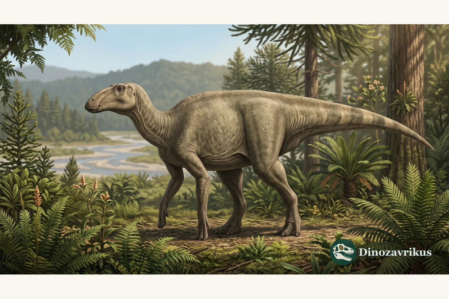 Illustrative reconstruction of Levnesovia in the Late Cretaceous of Uzbekistan