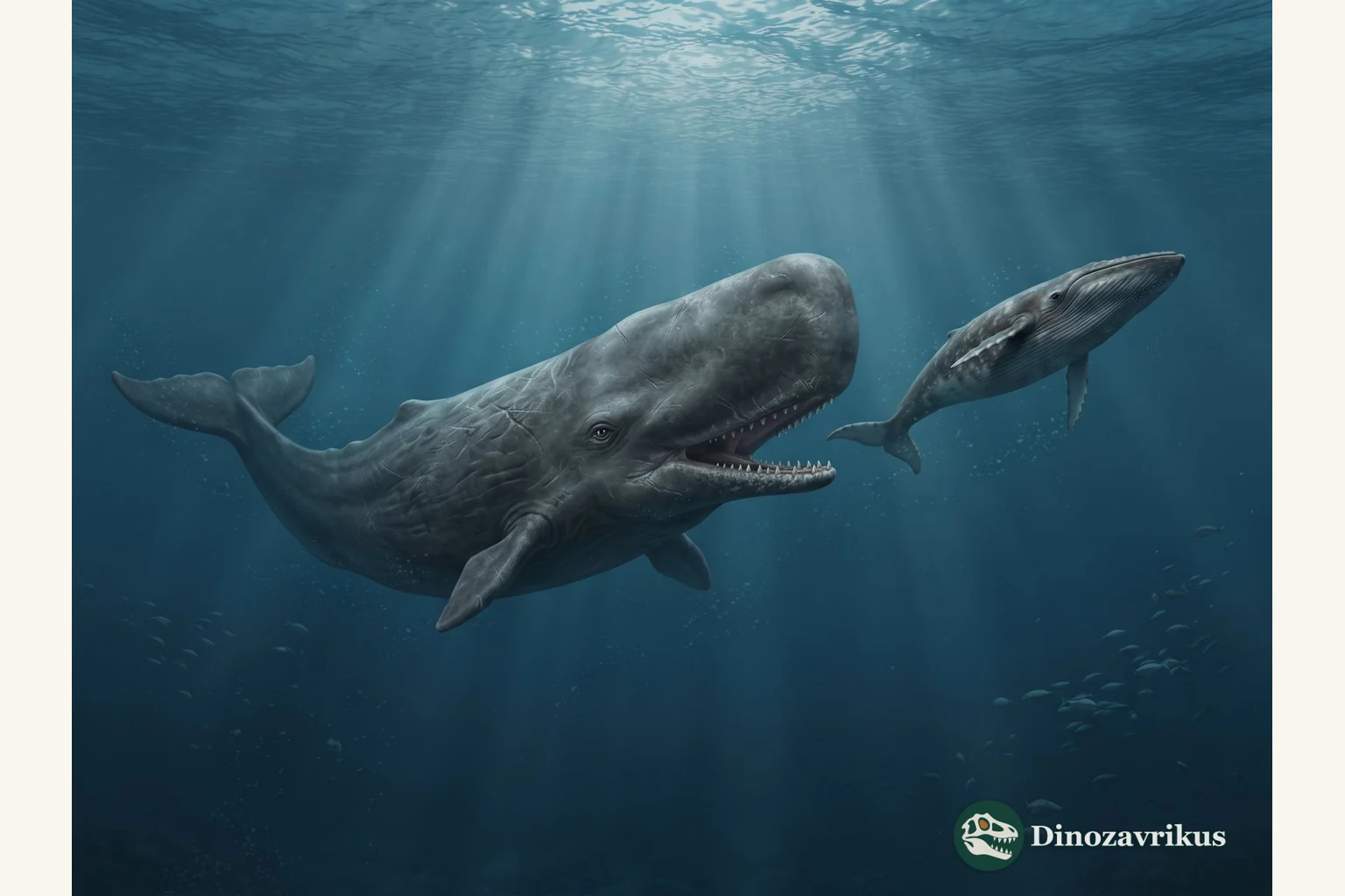 Livyatan reconstructed swimming in the Miocene sea off Peru