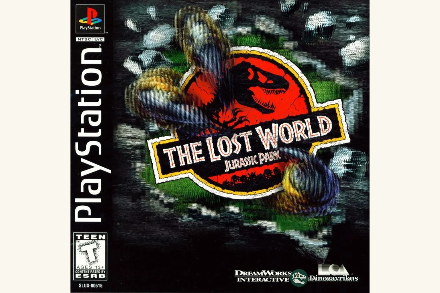 English cover art for The Lost World: Jurassic Park video game